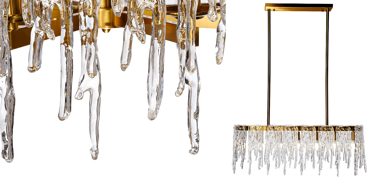 Люстра Cold Heart Line Gold Chandelier Люстра Cold Heart Line Gold Chandelier - Loft-Concept в Омске