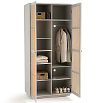 Шкаф с двумя дверцами из плетеного ротанга Tomio Wicker Furniture варинант исполнения - 4 | Loft Concept в Омске