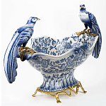 Фарфоровая чаша с птицами Blue and White варинант исполнения - 2 | Loft Concept в Омске
