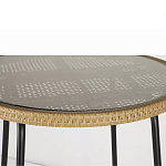 Барный столик с круглой плетеной столешницей Wicker Table Top варинант исполнения - 5 | Loft Concept в Омске