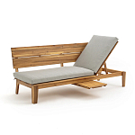 Садовый диван-трансофрмер Kate серый варинант исполнения - 7 | Loft Concept в Омске