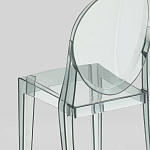 Прозрачный стул с серым оттенком LOUIS GHOST CHAIR варинант исполнения - 6 | Loft Concept в Омске