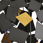 Люстра в форме сферы с декором из металлических квадратов Path to the Stars варинант исполнения - 1 | Loft Concept в Омске