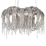 Люстра подвесная круглая с изогнутыми металлическими дугами и ниспадающими цепочками 65 см Atlantis Chain варинант исполнения - 15 | Loft Concept в Омске