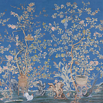 Обои ручная роспись Houghton Canton Blue варинант исполнения - 2 | Loft Concept в Омске