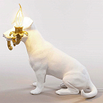 Настольная лампа в виде щенка Puppy White Table Lamp варинант исполнения - 4 | Loft Concept в Омске