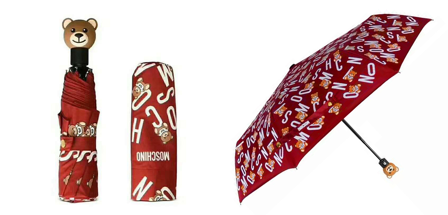 Зонт раскладной MOSCHINO дизайн 002 Красный цвет Зонт раскладной MOSCHINO дизайн 002 Красный цвет - Loft-Concept в Омске