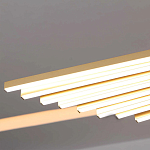 Люстра в виде распахнутых крыльев из тонких металлических планок Flight of Freedom варинант исполнения - 7 | Loft Concept в Омске