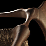 Стул из Ореха с плетеным сидением Kronos Dining Chair Brown варинант исполнения - 2 | Loft Concept в Омске