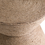 Приставной стол с отделкой из джута Juti D30 см варинант исполнения - 4 | Loft Concept в Омске