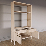 Стеллаж Primo с ящиками Светлый дуб  варинант исполнения - 7 | Loft Concept в Омске