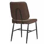 Стул с темно-коричневой обивкой из экокожи Benderson варинант исполнения - 3 | Loft Concept в Омске