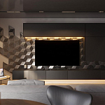 Гипсовая 3D панель с принтографией PM-107 варинант исполнения - 1 | Loft Concept в Омске