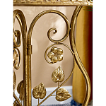 Столик приставной золотистый с орнаментом на столешнице Tanzania варинант исполнения - 6 | Loft Concept в Омске