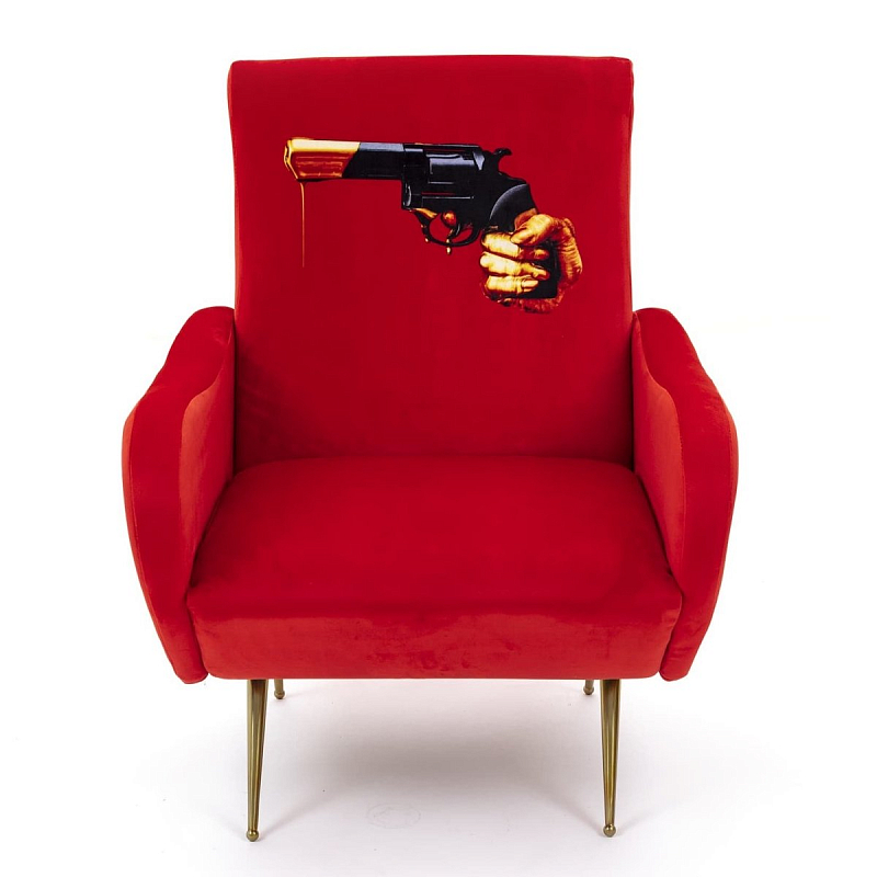 Кресло Seletti Armchair Revolver Красный в Омске | Loft Concept 