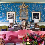 Обои ручная роспись Houghton Canton Blue варинант исполнения - 5 | Loft Concept в Омске