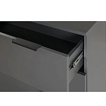 Комод цвета графит с 3-мя ящиками Strict Lines  варинант исполнения - 6 | Loft Concept в Омске