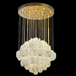 Люстра с овальными подвесками из натурального камня Spatial Composition варинант исполнения - 6 | Loft Concept в Омске