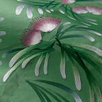 Обои ручная роспись Silk Tree Colourway SC-92 on Emerald Green dyed silk варинант исполнения - 3 | Loft Concept в Омске