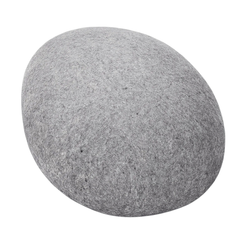Пуф - Камень SOLID Серый Белый Светло-серый в Омске | Loft Concept 