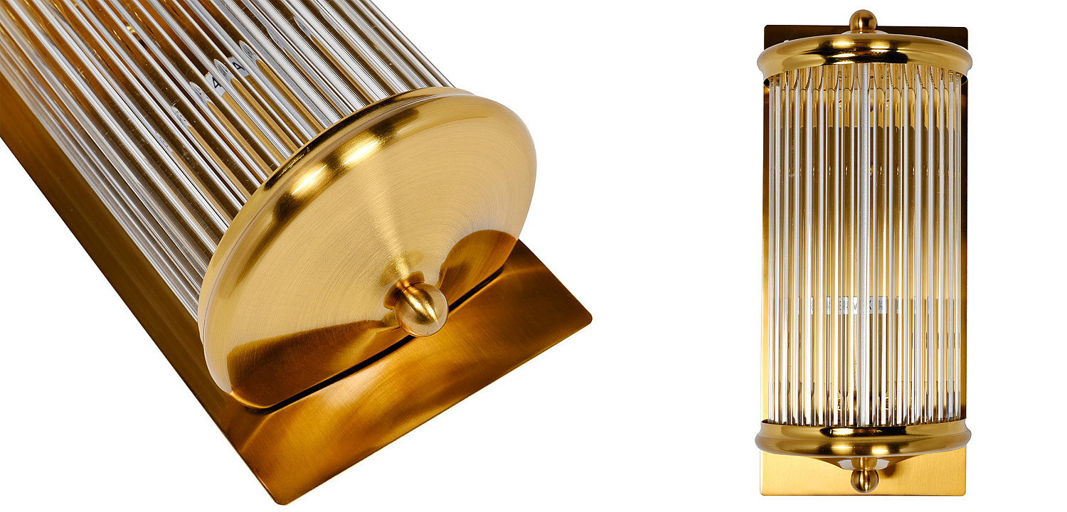 Бра Einar Glass TUBE Gold - Loft-Concept в Омске
