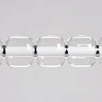 Люстра линейная с 6-ю прозрачными стеклянными плафонами округлой формы HANDLE GRAPE варинант исполнения - 4 | Loft Concept в Омске