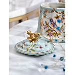 Шкатулка голубого цвета с рисунком и состаренным эффектом Eden Garden варинант исполнения - 8 | Loft Concept в Омске