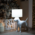 Лампа COLLECTION OF DOGS с абажуром Бультерьер варинант исполнения - 10 | Loft Concept в Омске
