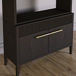 Стеллаж Primo с ящиками Темный орех варинант исполнения - 3 | Loft Concept в Омске