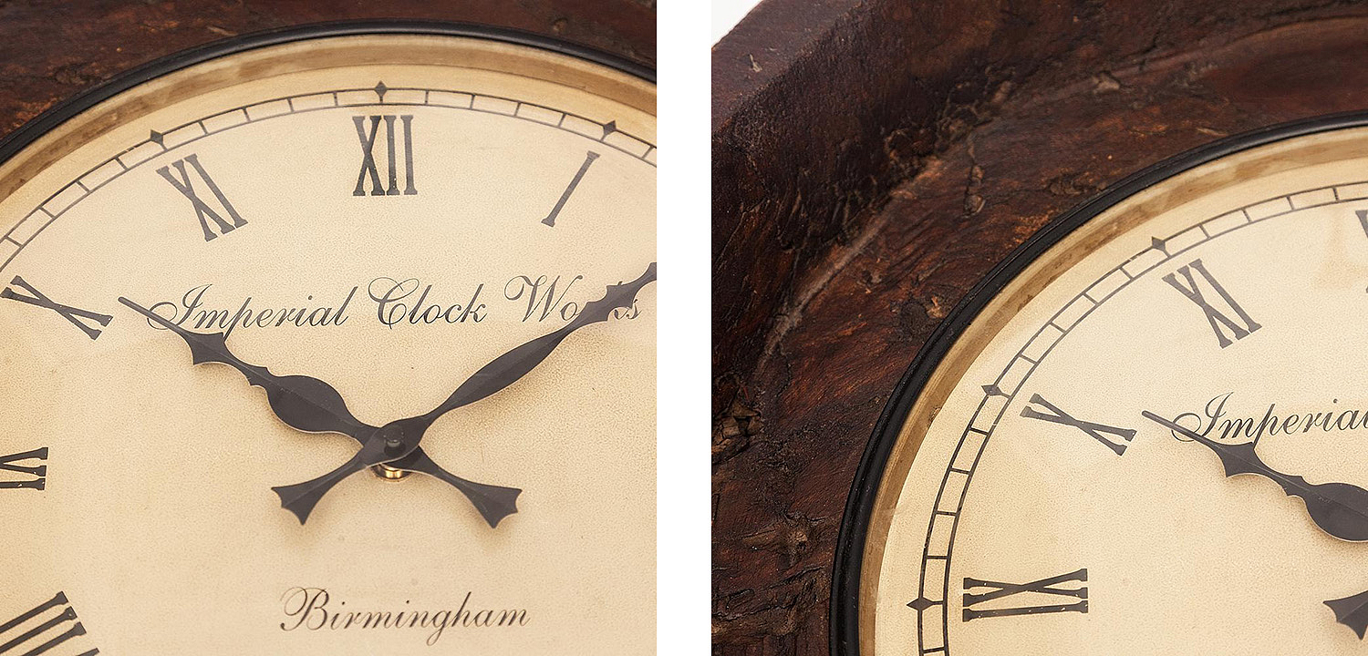 Часы Antique Indian Mango Tree Clock Часы Antique Indian Mango Tree Clock - Loft-Concept в Омске
