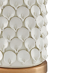 Настольная лампа покрытая лепестками белых цветов Fancy Calla Lily варинант исполнения - 1 | Loft Concept в Омске