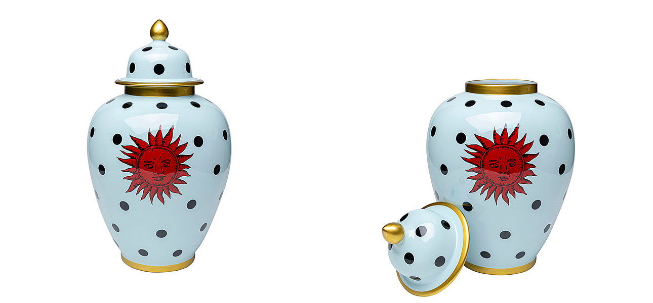 Ваза с крышкой белая Red Sun - Loft-Concept в Омске