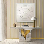 Консоль прямоугольная с основанием в виде расколотого камня Lapiaz варинант исполнения - 1 | Loft Concept в Омске