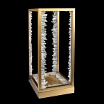 Настольная лампа прямоугольная с декоративными элементами в виде кристаллов Smooth Shine варинант исполнения - 2 | Loft Concept в Омске