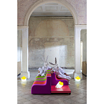 Дизайнерское кресло зеленое Poltronova Sofo Verosa Green Pink Armchair варинант исполнения - 8 | Loft Concept в Омске