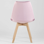 Стул с мягким велюровым сиденьем Arvika Pink варинант исполнения - 4 | Loft Concept в Омске