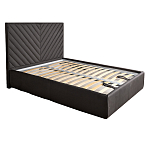 Кровать серая с подъемным механизмом Adelaide варинант исполнения - 1 | Loft Concept в Омске