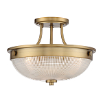 Потолочный светильник со стеклянным плафоном в виде купола Quoizel варинант исполнения - 11 | Loft Concept в Омске