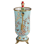 Ваза с двумя птичками из фарфора с бронзовыми элементами Garden of Eden варинант исполнения - 3 | Loft Concept в Омске