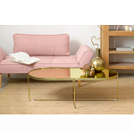 Кофейный столик овальный золотой Modern Mirror Gold Table варинант исполнения - 1 | Loft Concept в Омске