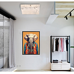 Люстра потолочная квадратная минималистичная Perfection of Geometry варинант исполнения - 5 | Loft Concept в Омске