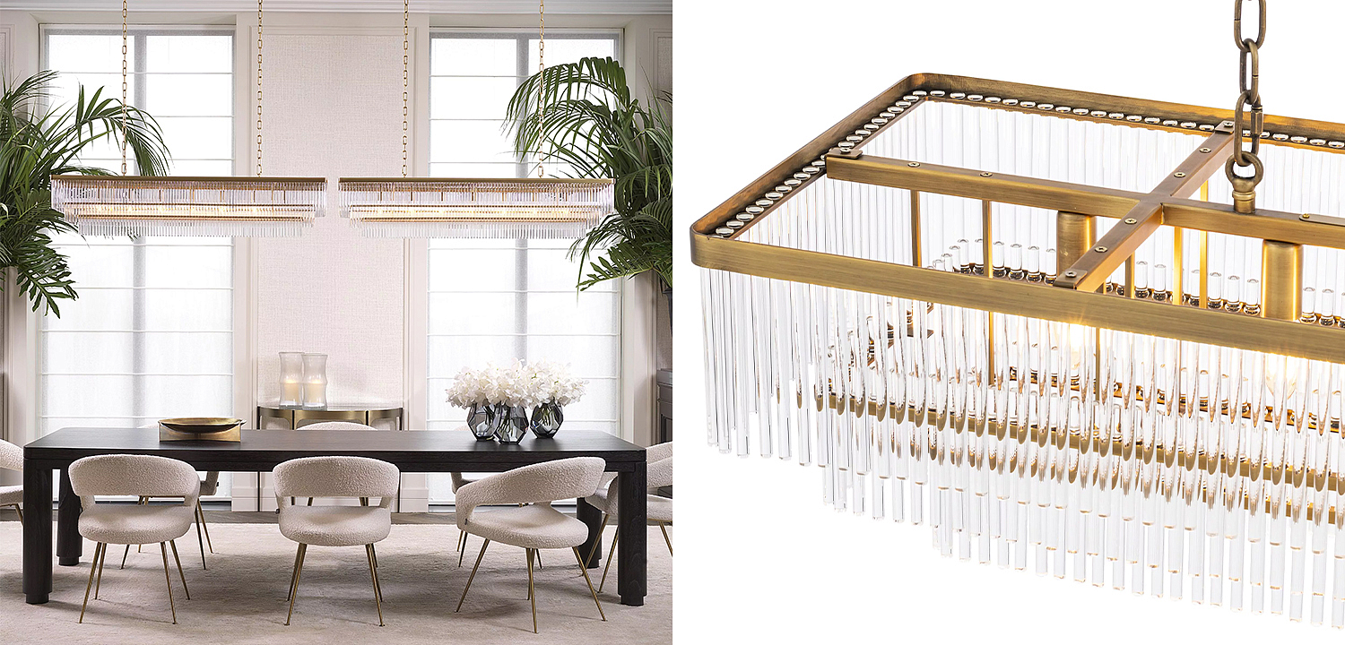 Люстра Eichholtz Chandelier East Rectangular Люстра Eichholtz Chandelier East Rectangular - Loft-Concept в Омске