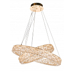 Люстра на 2 кольца с текстурной огранкой Reflection of Reality варинант исполнения - 3 | Loft Concept в Омске