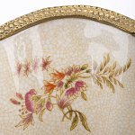 Ваза голубого цвета из фарфора с цветочным рисунком и бронзовой стрекозой Blue Garden варинант исполнения - 2 | Loft Concept в Омске