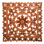 Панно из дерева квадратное Panel With Trees варинант исполнения - 1 | Loft Concept в Омске