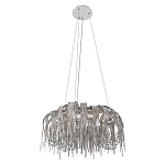 Люстра круглая подвесная с металлическими дугами и длинными цепочками 80 см Atlantis Chain варинант исполнения - 4 | Loft Concept в Омске