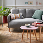 Кашпо из металла Elevated Planters красное варинант исполнения - 3 | Loft Concept в Омске