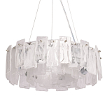 Люстра круглая с подвесными прямоугольными пластинами из стекла Glacier Panels варинант исполнения - 1 | Loft Concept в Омске