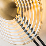 Бра с янтарным стеклянным диском и золотистыми акцентами Savio Glass Disc варинант исполнения - 6 | Loft Concept в Омске