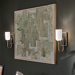  Бра с прямоугольным черным основанием и белым матовым цилиндрическим плафоном Kichler варинант исполнения - 15 | Loft Concept в Омске